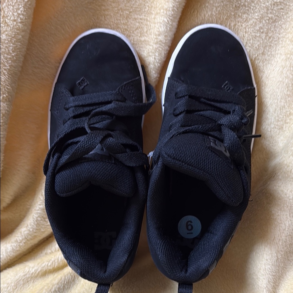 DC Kids Black and White Sneakers
